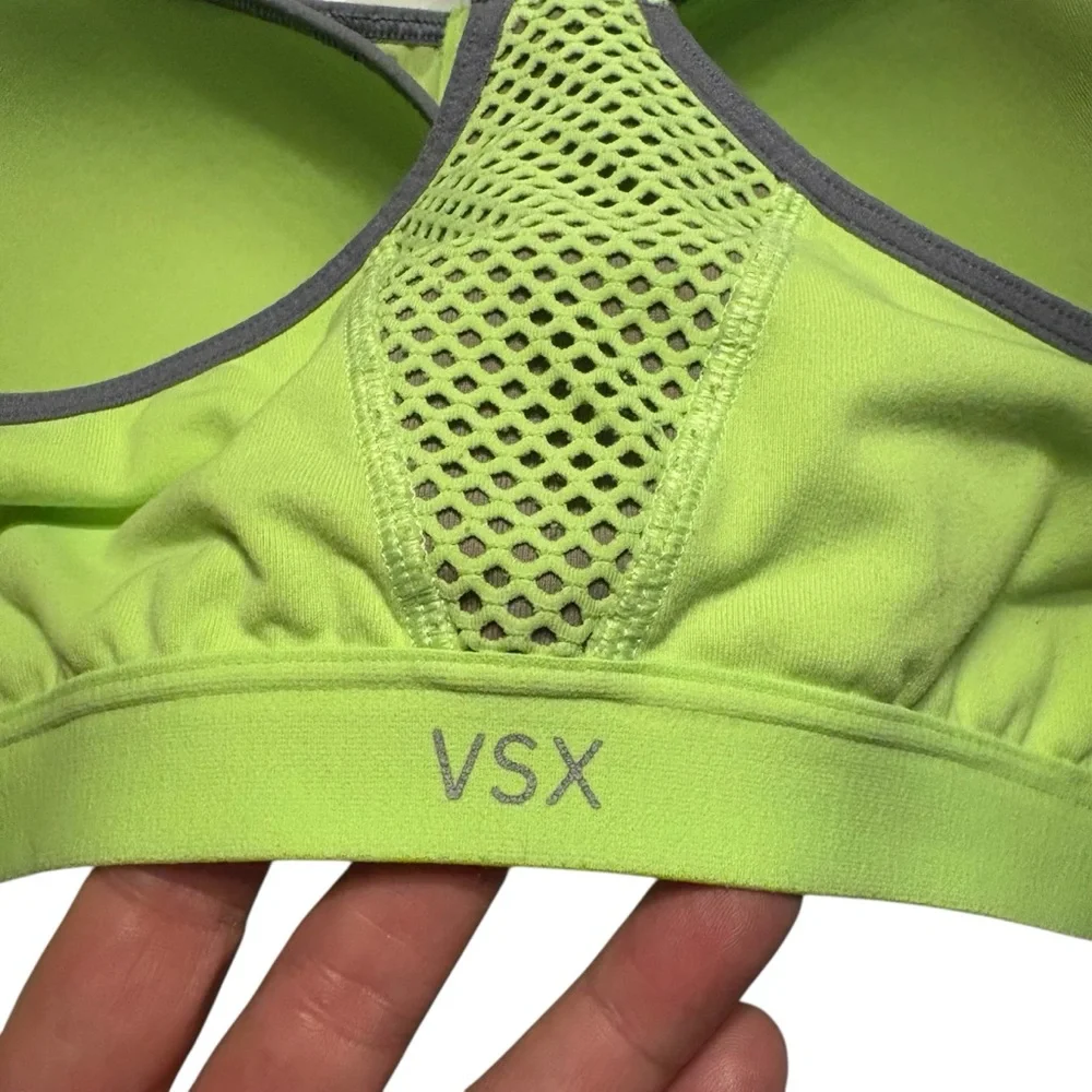 VSX Green Sports Bra with Y-Back Design 34D